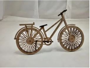 Laser Cut Wooden Bicycle Free DXF File
