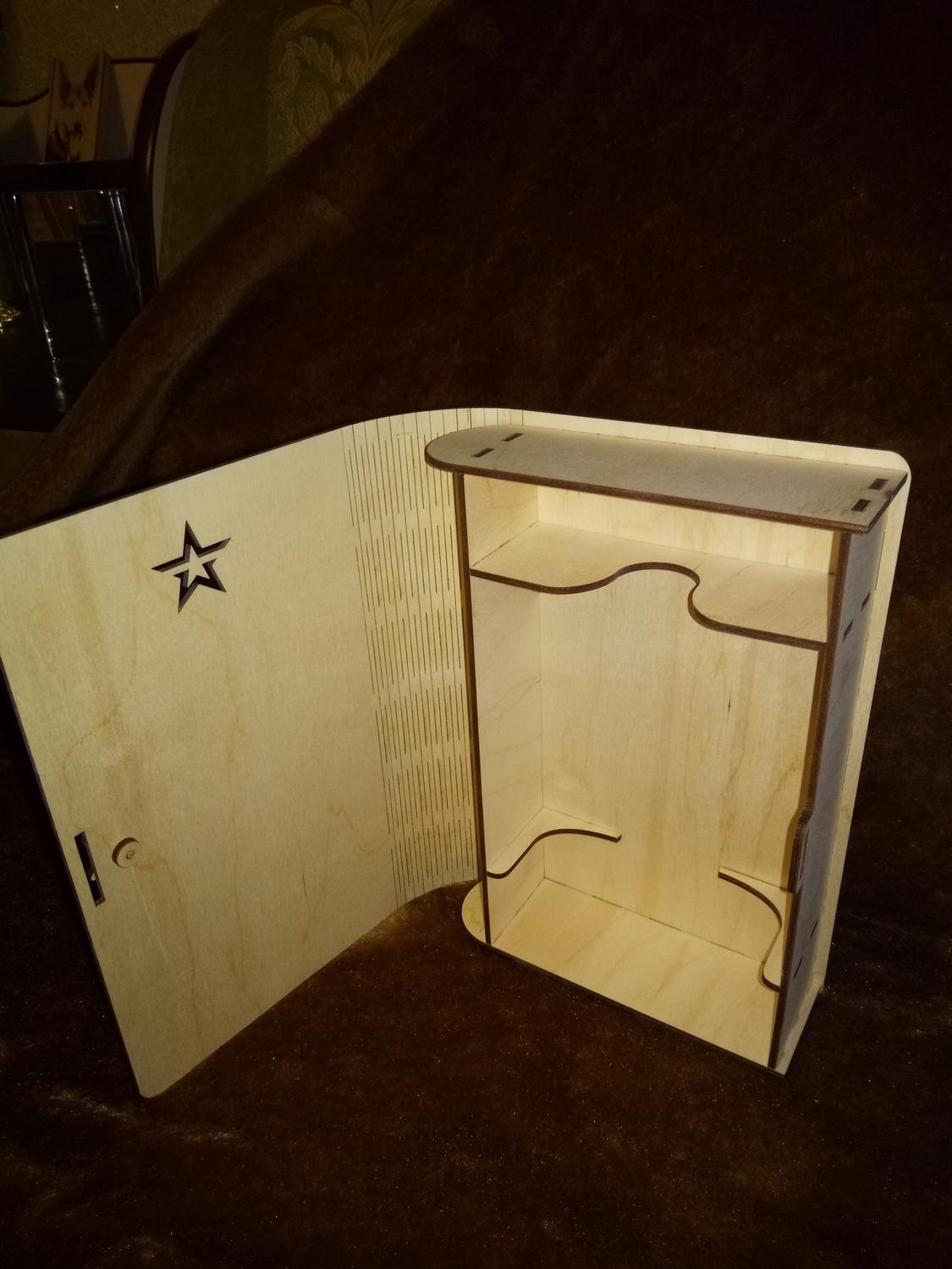 Laser Cut Wooden Box Model DXF File