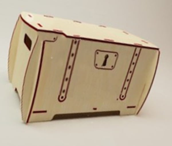 Laser Cut Wooden Box with Lock Storage Box CDR and DXF File for Laser Cutting