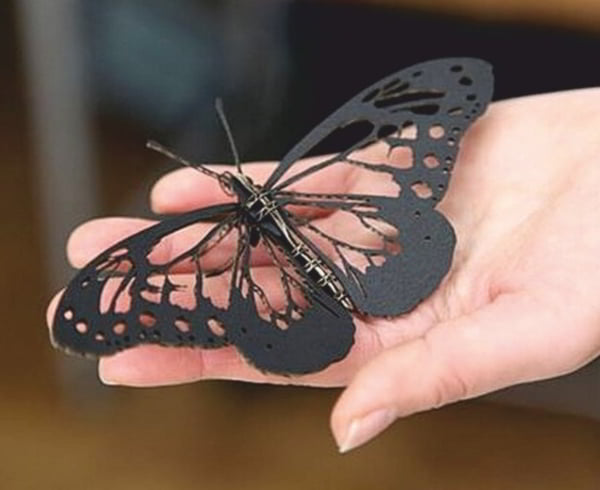 Laser Cut Wooden Butterfly Puzzle Model CDR and DXF File
