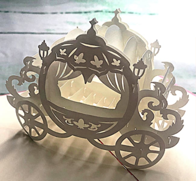 Laser Cut Wooden Carriage Doll Cradle Toy CDR File