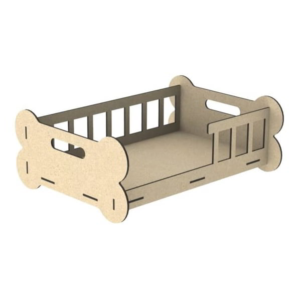 Laser Cut Wooden Cat Bed Layout DXF File