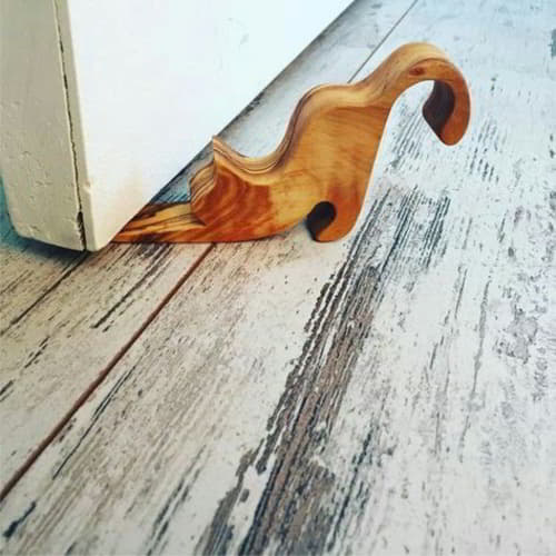 Laser Cut Wooden Cat Door Stopper CDR, PDF and Ai File