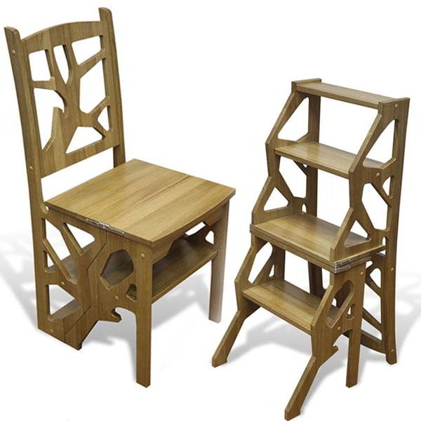 Laser Cut Wooden Chair and Stool CNC Furniture Template Vector File