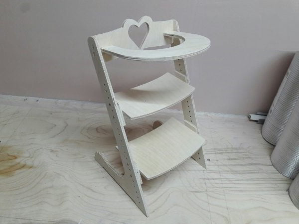Laser Cut Wooden Chair for a Doll House Furniture Template CDR File