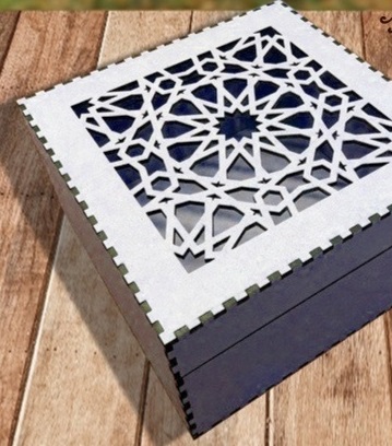 Laser Cut Wooden Decorative Puzzle Box Free Vector Vector File