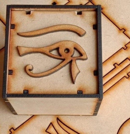 Laser Cut Wooden Decorative Treasure Chest Box CDR File