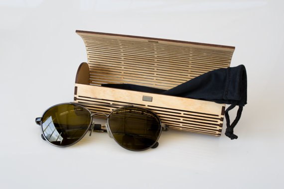 Laser Cut Wooden Glasses Box Free CDR File
