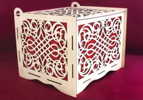 Laser Cut Wooden Grill Storage Box CDR File