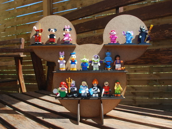 Laser Cut Wooden Mickeys Face Shelf for Kids Room DXF File