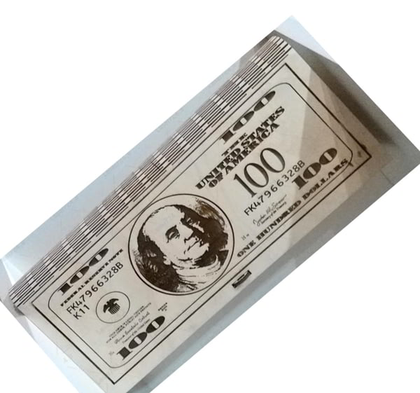 Laser Cut Wooden Money Saving Bank Box with Dollar Engraving Design CDR File