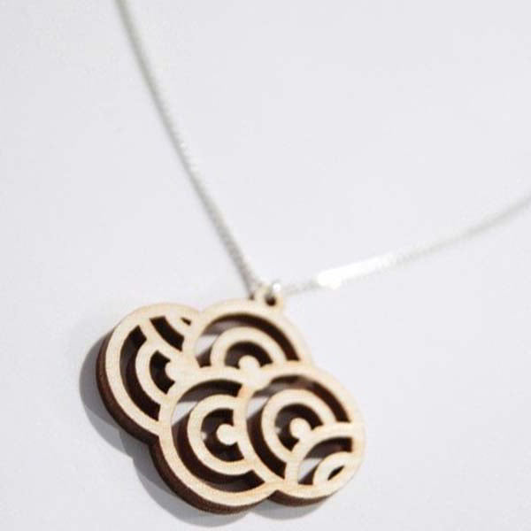 Laser Cut Wooden Necklace Jewelry Template DXF and CDR File