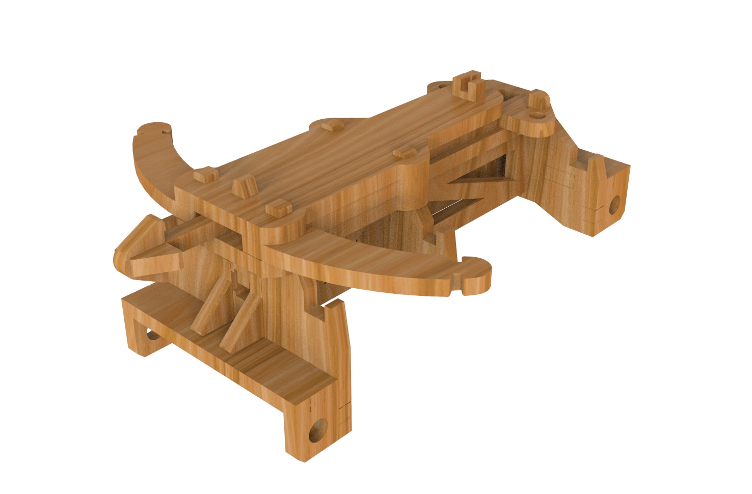 3d puzzle wood free dxf download