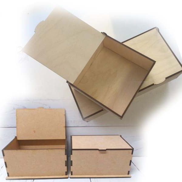 Laser Cut Wooden Storage Box Packing Box Vector File