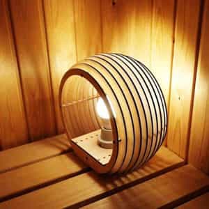Laser Cut Wooden Table Lamp, Wooden 3D Puzzle Lamp Vector File