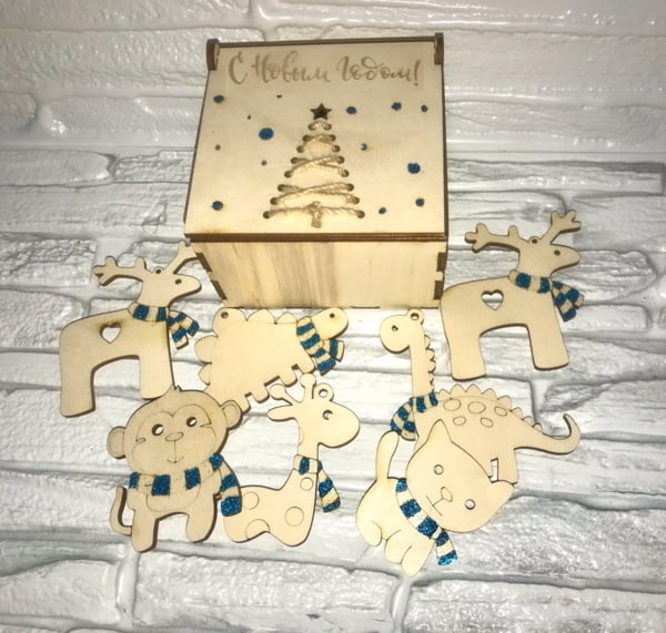 Laser Cut Wooden Toys Box for Kids CDR File