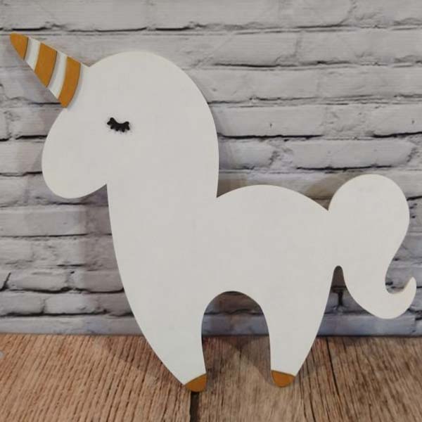 Laser Cut Wooden Unicorn Layout Free Vector CDR and DXF File