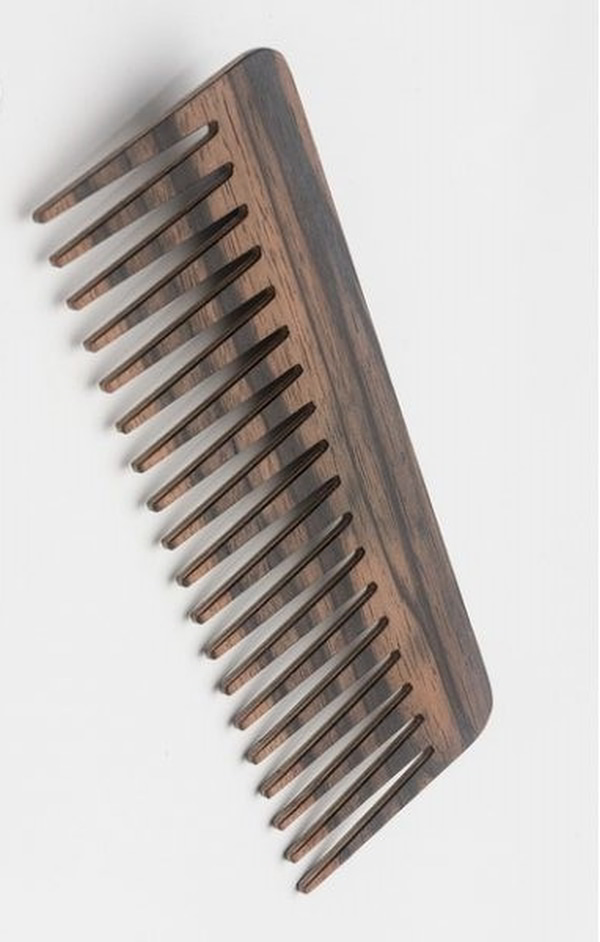 Laser Cut Wooden Wide Tooth Comb CDR and PDF File