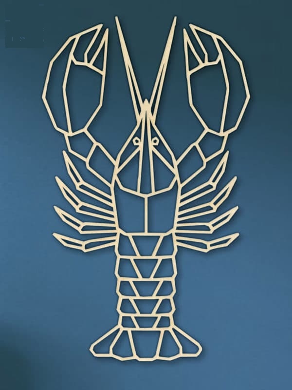 Laser Cutting Geometric Lobster Free DXF File