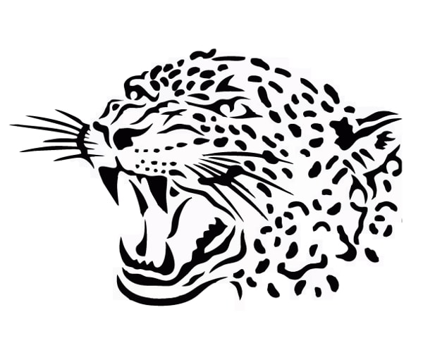 Laser Cutting Leopard Face Stencil Free Laser Cut File
