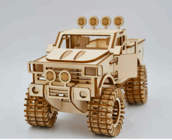 Laser Cutting Monster Truck Template CDR File