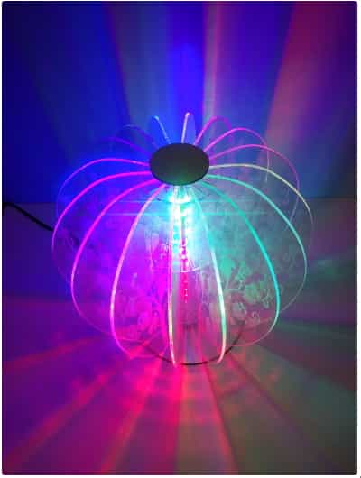 Laser Engraving 3D Acrylic Lamp, Acrylic Lamp CDR, DXF and Ai Vector File