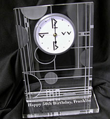 Laser Engraving and Cutting an Acrylic Clock CDR and DXF File