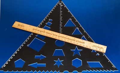 Laser Engraving and Cutting Plastic and Wooden Rulers CDR File