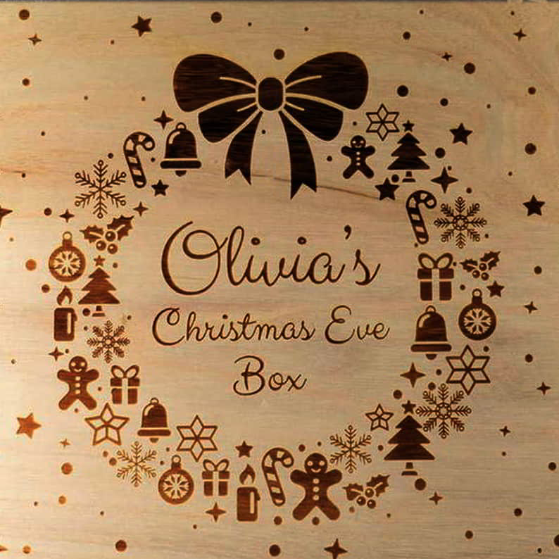 Laser Engraving Decorative Pattern For Christmas Free Vector