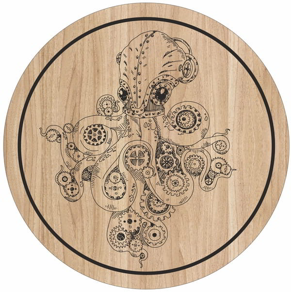 Laser Engraving Floral Round Timber Mandala Design CDR File
