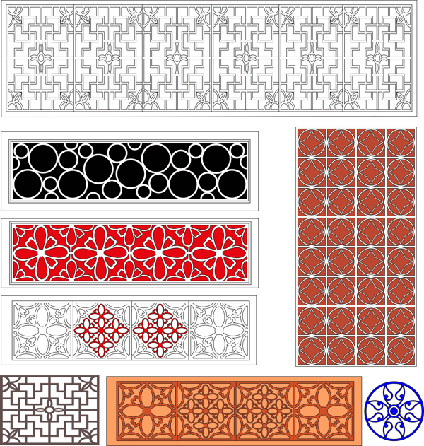 Lattice Design Collection Jali Panel Design Free Laser Cut File