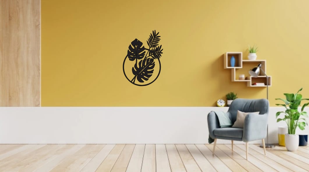 Leaf Metal Wall Art, Metal Wall Decor, Home Office Decor SVG File