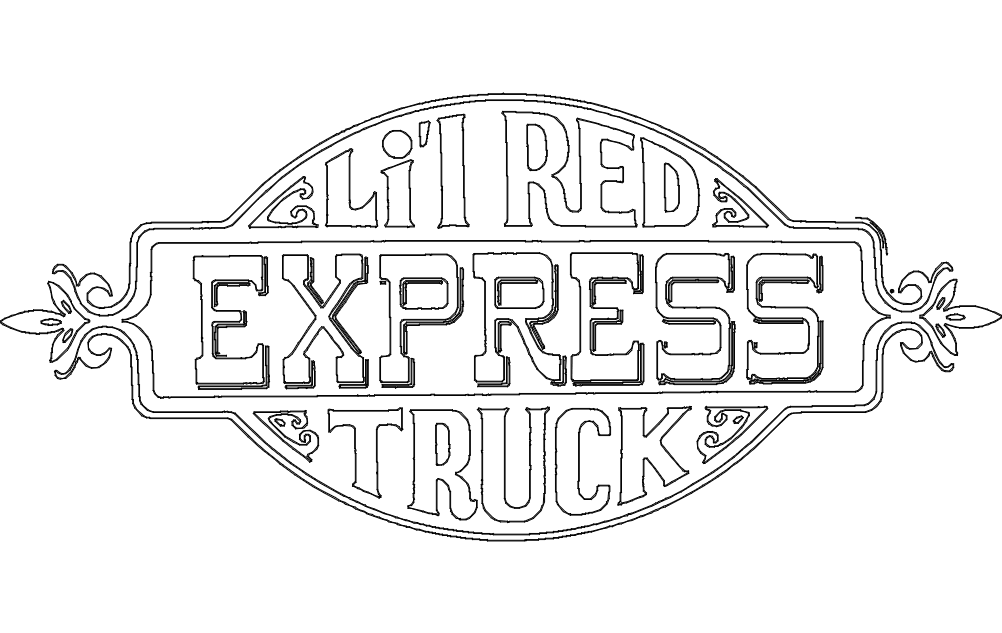 Lil Red Express Truck Decal DXF File