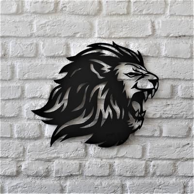 Lion Wall Hanging Metal Art Vector File Free DXF File