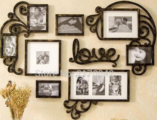 Love Picture Frame Set Wall Art Decoration Laser Cut CDR File