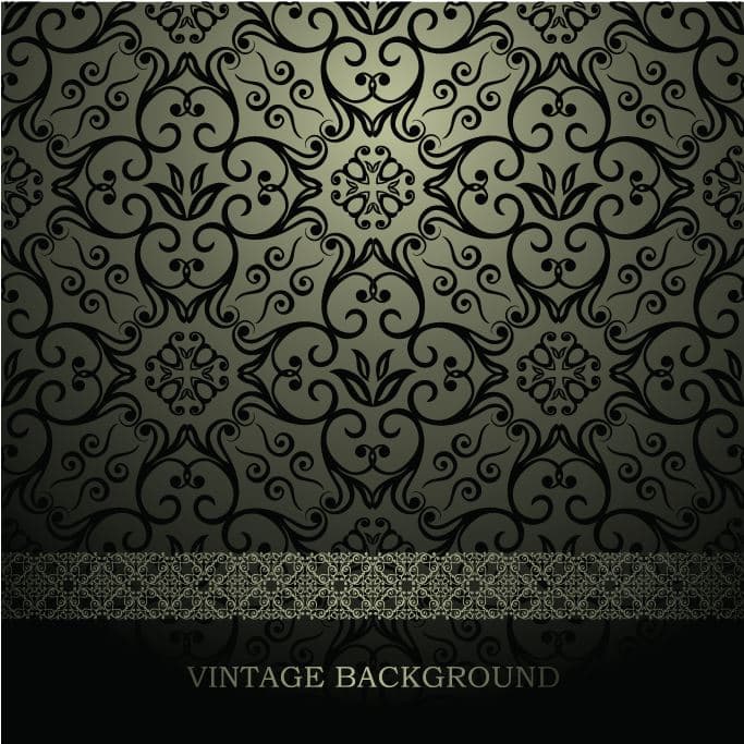 Luxurious Damask Patterns Background Free Vector