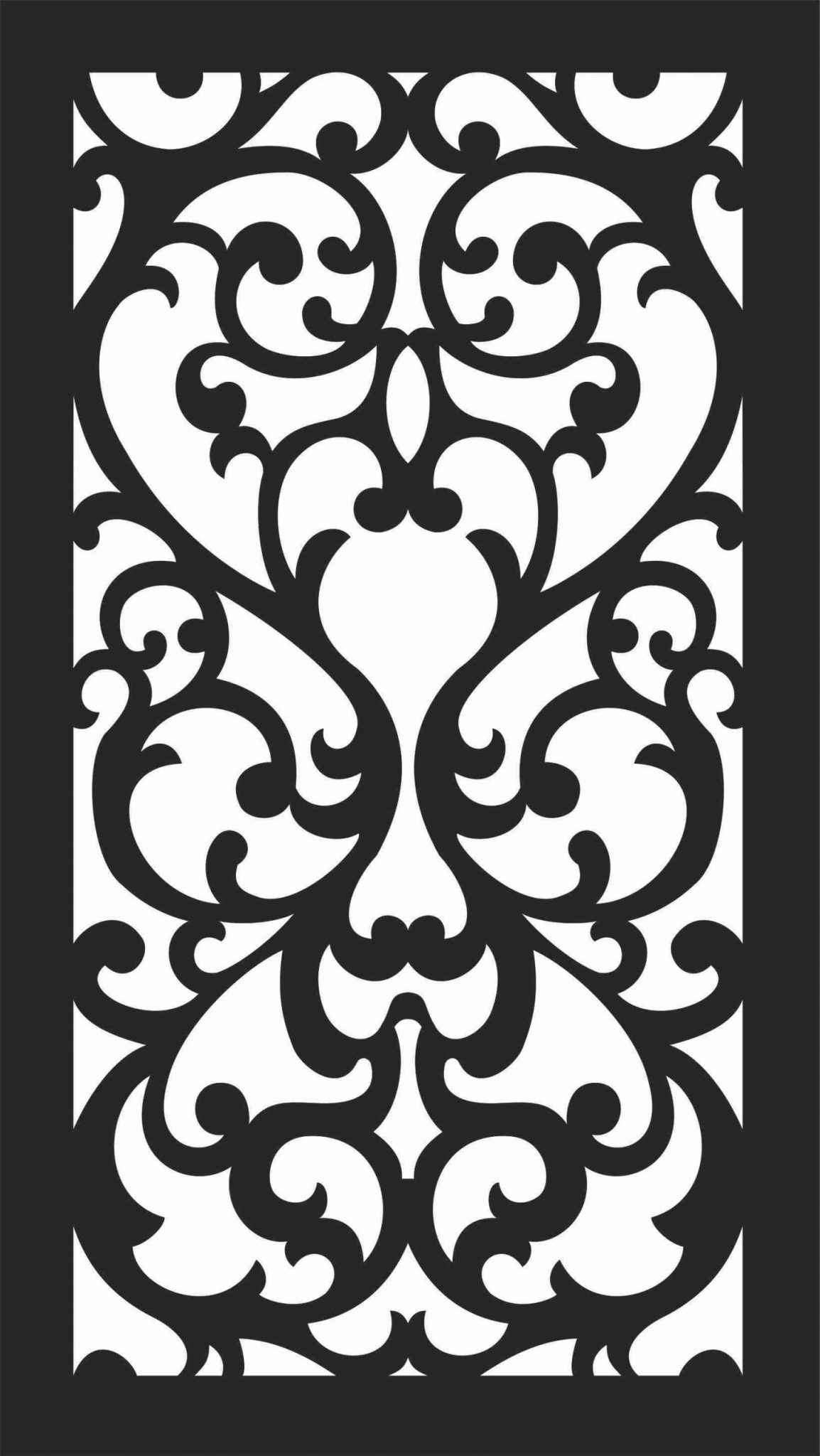 Magnificent Front Grill Design for balcony Panel Design DXF File