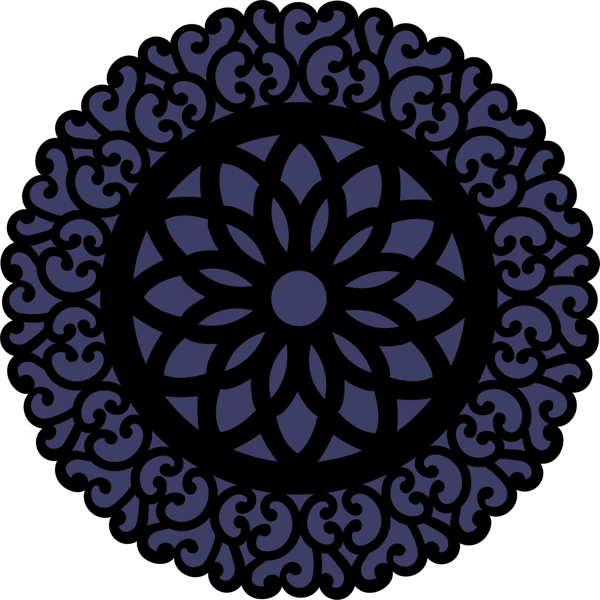 Mandala Decorative Pattern Design Floral Panel Layout Free Laser Cut File