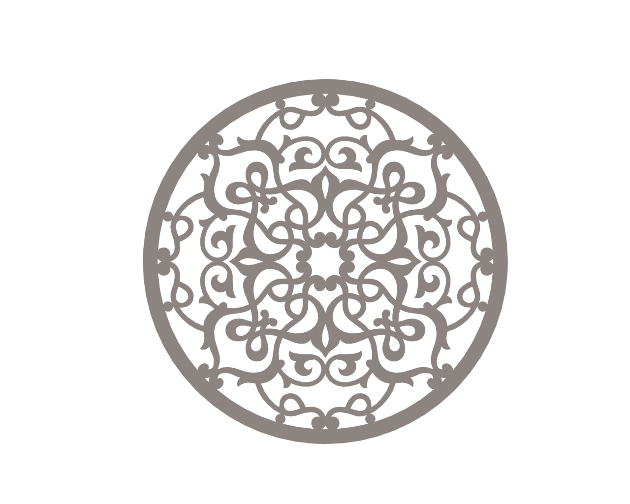 Mandala Design Element Ornament CDR File