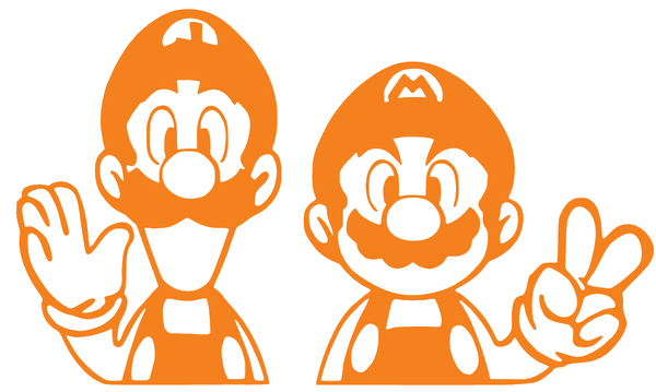 Mario Cartoon Character Wall Decor Free Vector