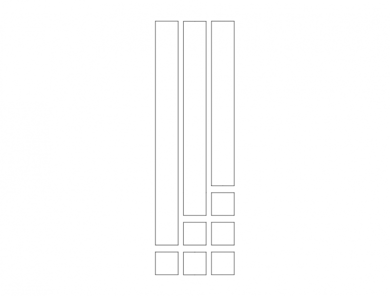 MDF Door Design 13 CNC Laser Cut DXF File