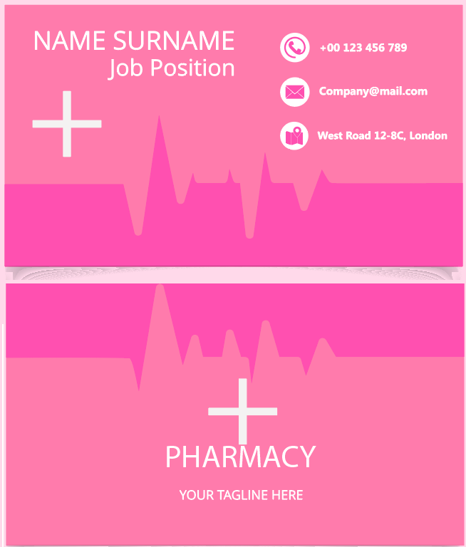 Medical Business Card Template Sample Free Vector