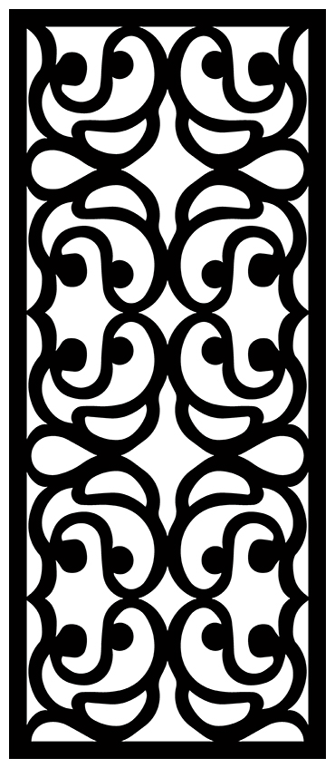 Metaphysical Grill Screen Panel DXF File