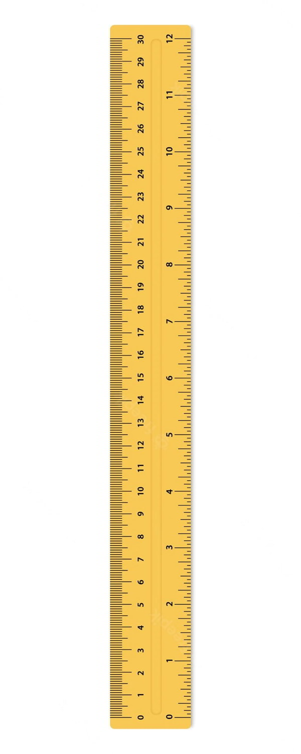 Metric Rulers Size Indicator Units Measuring Tool Ruler 30 cm Ruler with Inch Centimeters Vector File