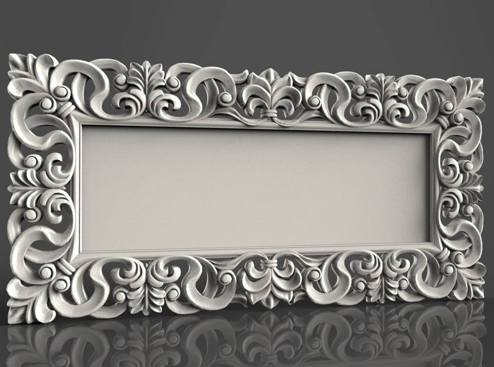 Mirror Frame 3D STL Model File