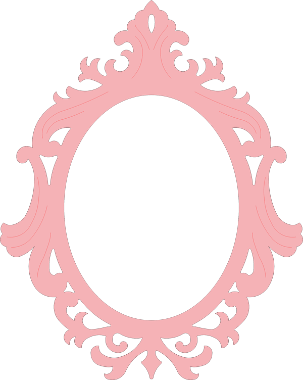 Mirror Frame Template DXF File Free Download Vectors File