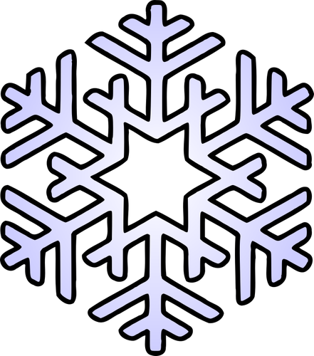 Motif Blue Snowflake Vector SVG File