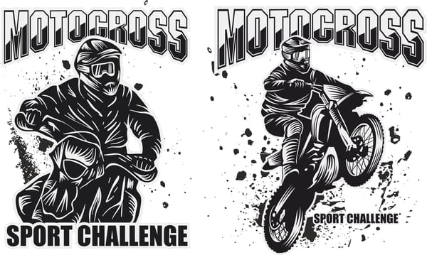 Motocross Prints Free CDR Vectors File