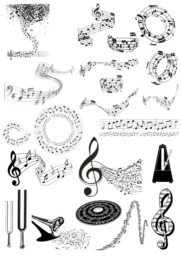 Music Notes CDR File