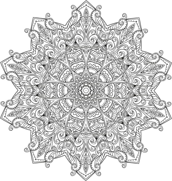 Myst Mandala Ornament CDR File